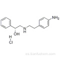 (alphaR) -alpha - [[[2- (4-Aminophenyl) etil] amino] methyl] benzenemethanol hydrochloride CAS 521284-22-0